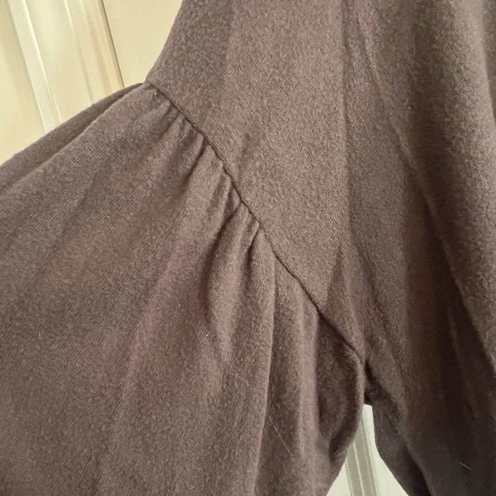 Madewell Charcoal Long Sleeve Top - Picture 3 of 4